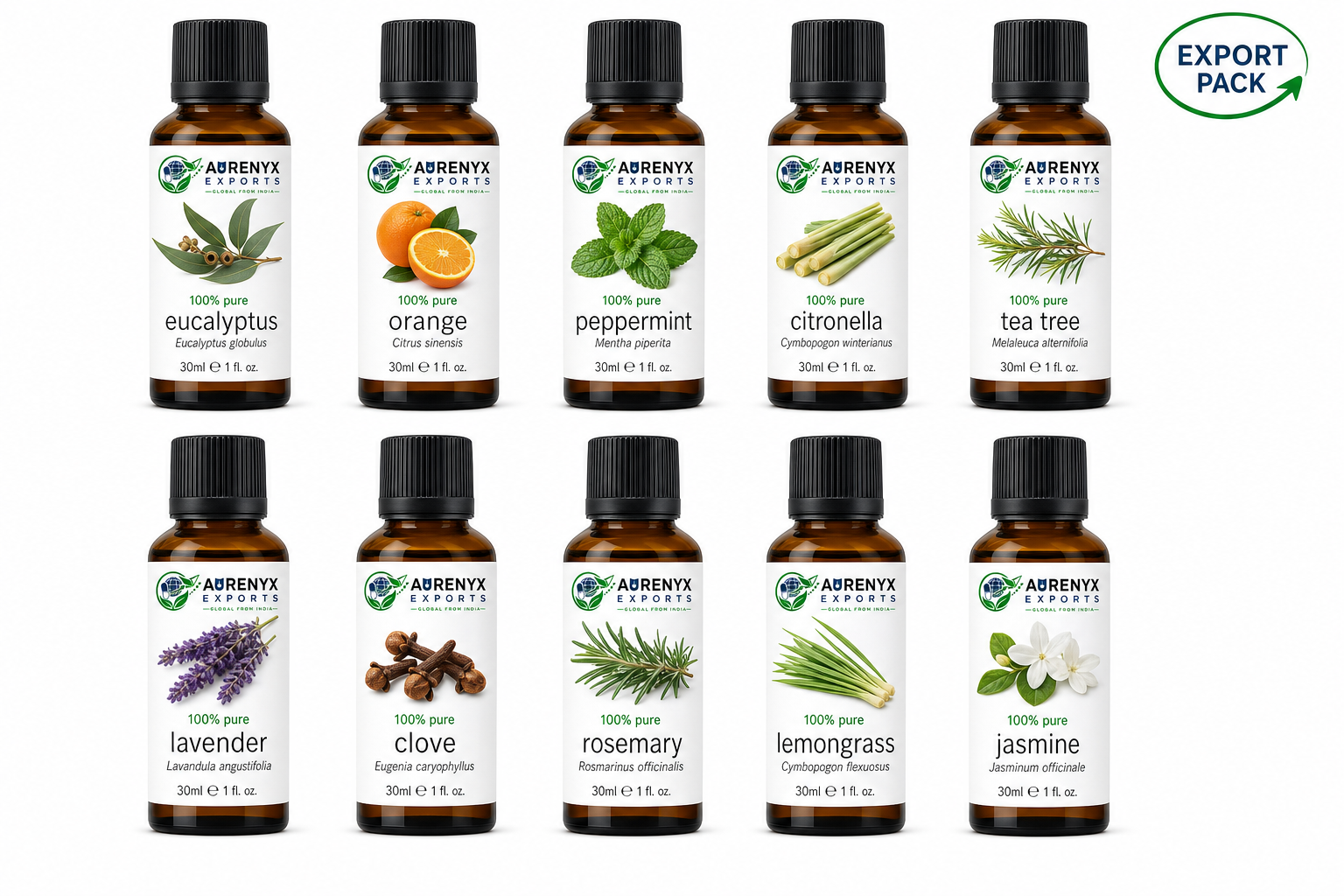 Aurenyx Exports — Essential Oil Assortment