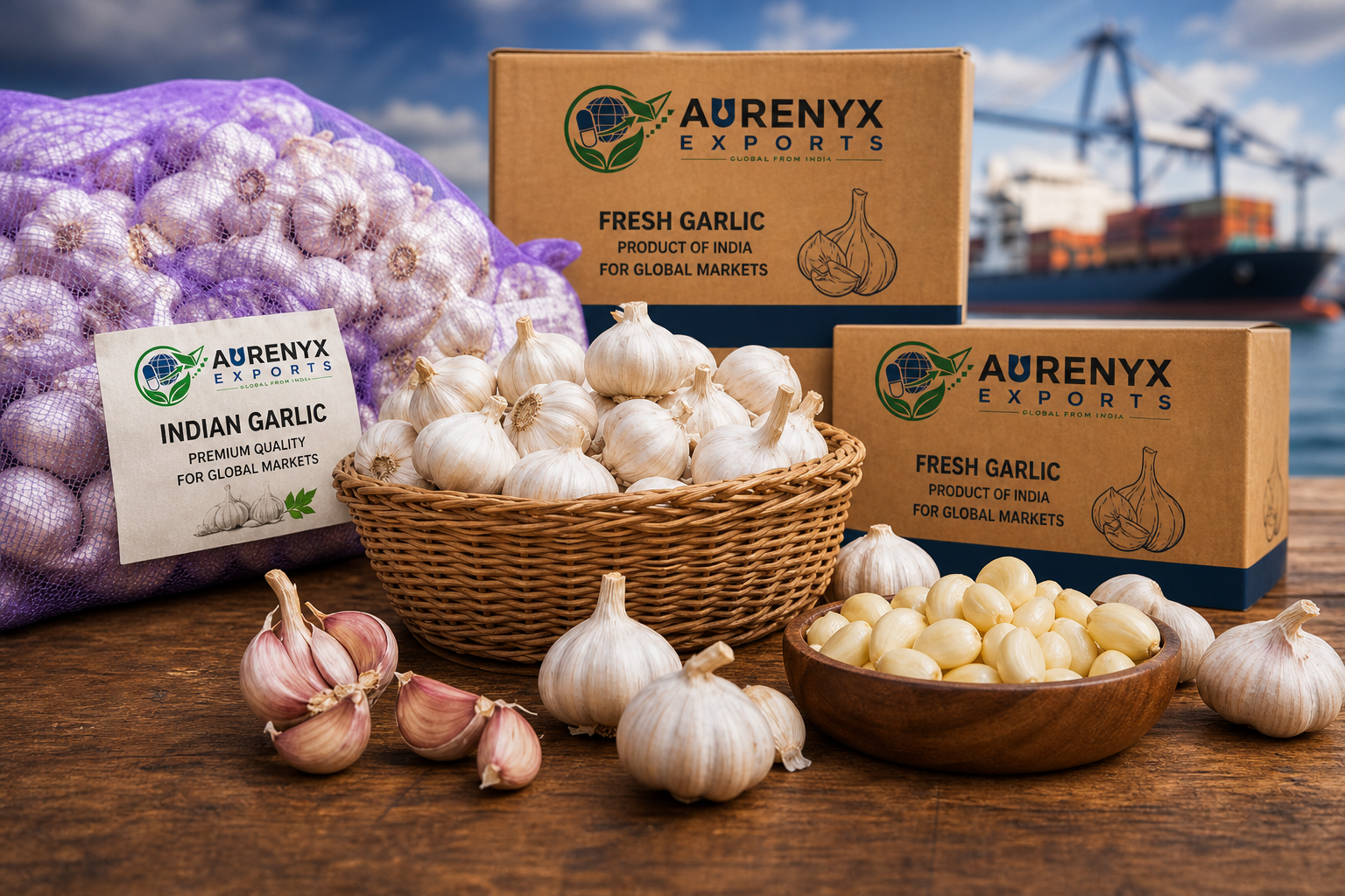 Aurenyx Exports — Indian Garlic for Global Markets